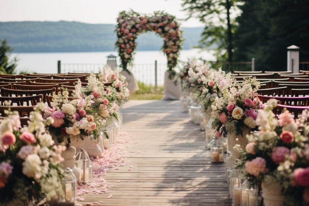 storslåede blomsterdekorationer til bryllup